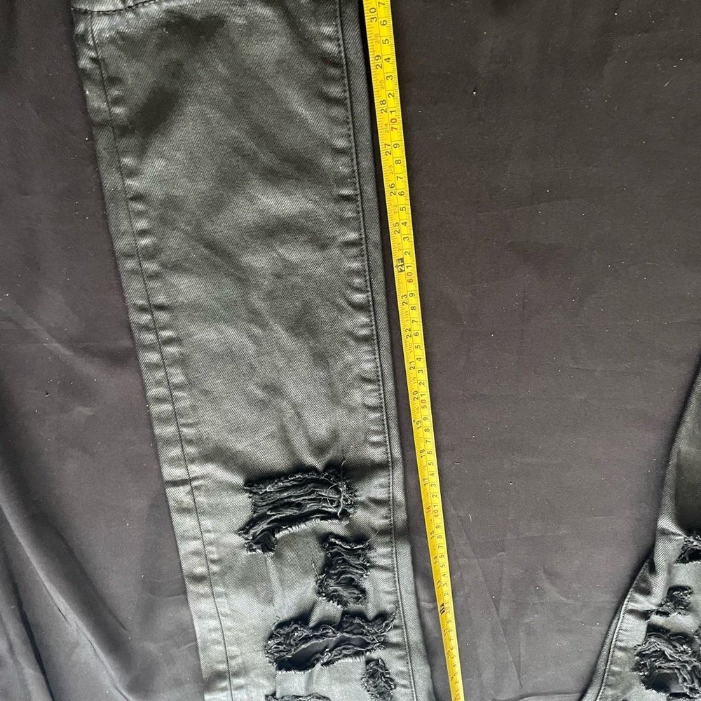 Dope Men’s Black Stredded Skinny Butterfly Skinny Jeans Size 30 - Picture 14 of 16
